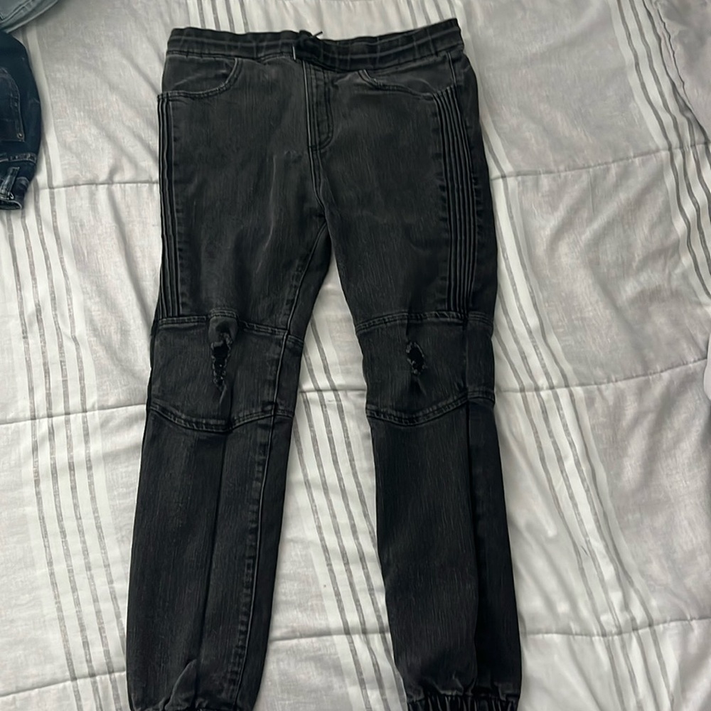 Boys (XL) Black Jogger Pants - Picture 1 of 2